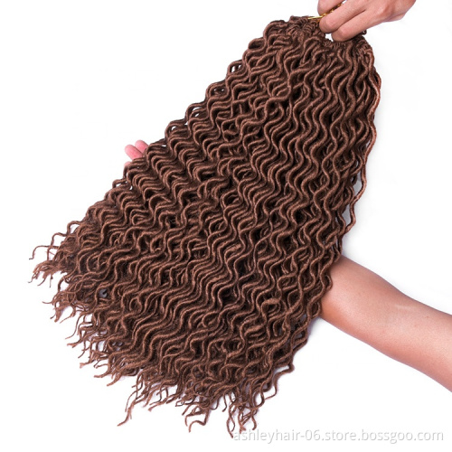 18in 24strands  spot   japanese  ombre kanekalon curl faux  locs afro  synthetic  braid  hair